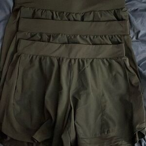 3 pairs Size XL Tek Gear Workout Gear Black Shorts